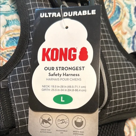 KONG Ultra Durable Black Harness - Picture 2 of 2